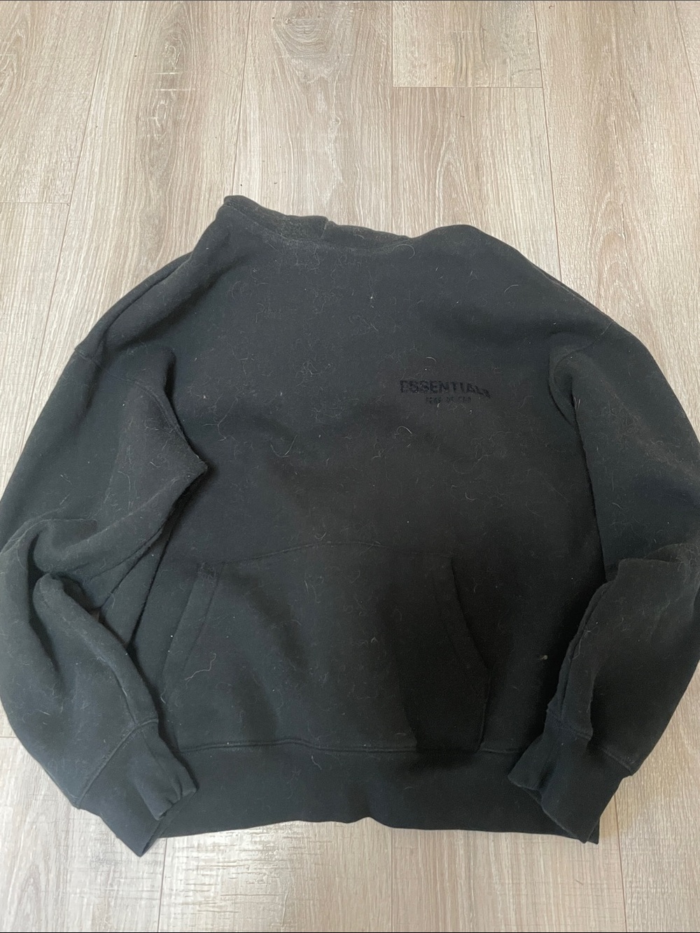Essentials Men's Black Hoodie Sweatshirt